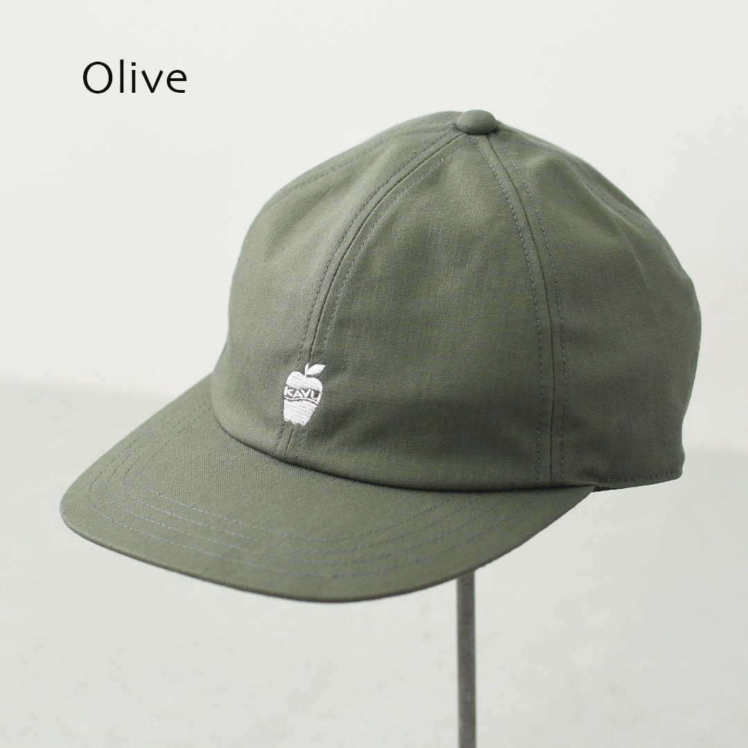 KAVU [カブー] Apple Cap [19822454] アップルキャップ・ロゴキャップ・刺繍・コットンキャップ・帽子・キャンプ・アウトドア・MEN'S / LADY'S [2026SS]