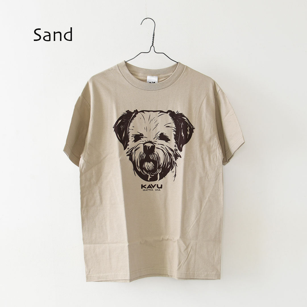 KAVU [カブー] 25 Dog Tee [19822485] 25ドッグ Tシャツ・Tシャツ・半袖・キャンプ・登山・アウトドア・ショートスリーブ・アニマル柄・MEN'S / LADY'S [2026SS]