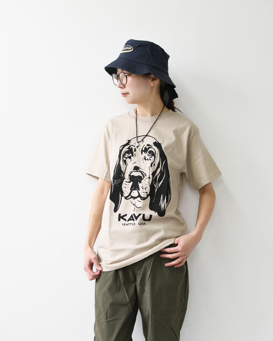 KAVU [カブー] 26 Dog Tee [19822486] 25ドッグ Tシャツ・Tシャツ・半袖・キャンプ・登山・アウトドア・ショートスリーブ・アニマル柄・MEN'S / LADY'S [2026SS]