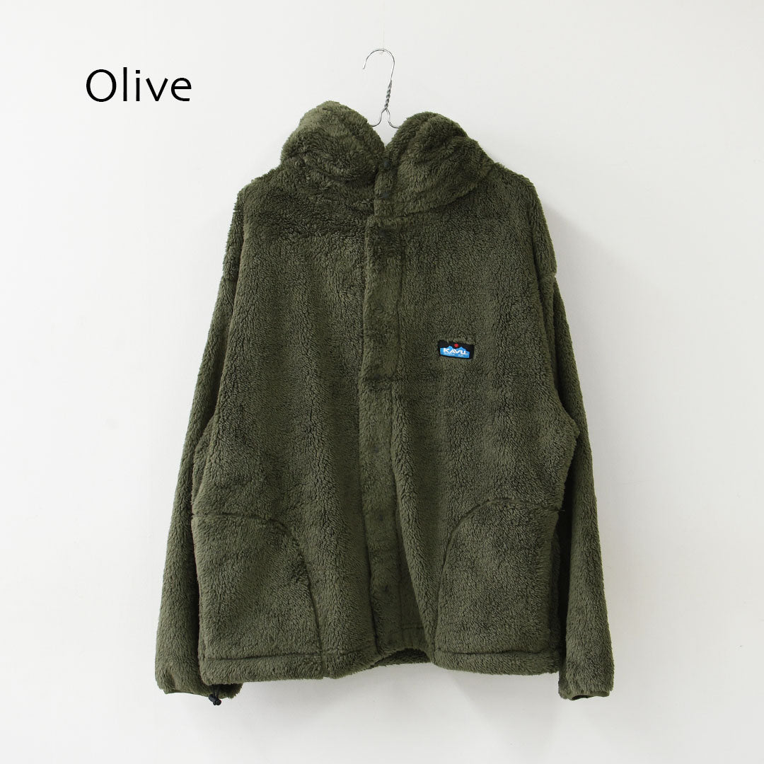 KAVU [カブー] Shaggy FS Parka [19822513]シャギー フラップスナップ パーカ・メンズ・フリース・フリースフードジャケット・あったかアイテム・キャンプ・アウトドア・アウトドアライク・MEN'S [2026AW]