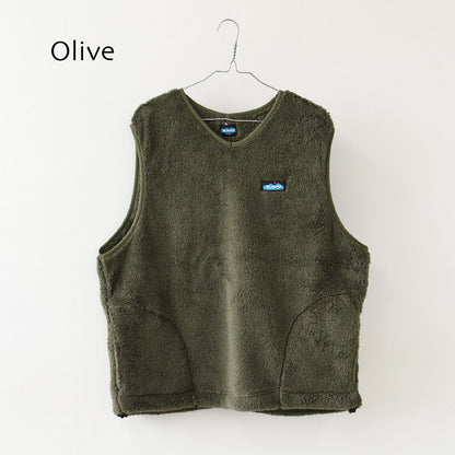 KAVU [カブー] Shaggy VEST  [19822515] シャギー ベスト・メンズ・Ｖネック・フリースベスト・あったかアイテム・キャンプ・アウトドア・アウトドアライク・MEN'S [2026AW]