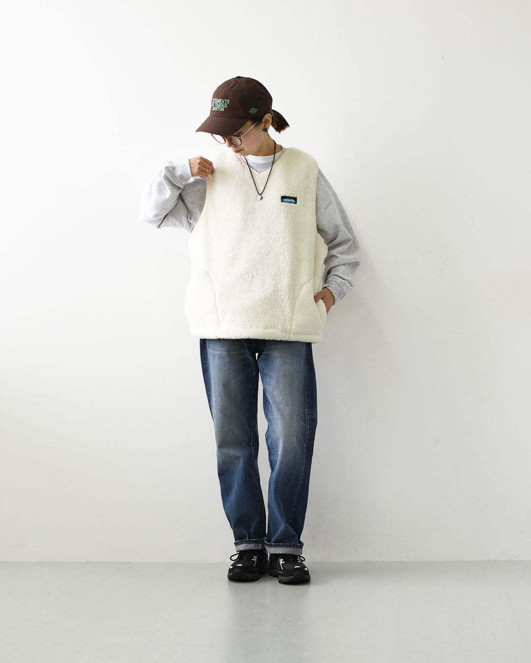 KAVU [カブー] Shaggy VEST  [19822515] シャギー ベスト・メンズ・Ｖネック・フリースベスト・あったかアイテム・キャンプ・アウトドア・アウトドアライク・MEN'S [2026AW]