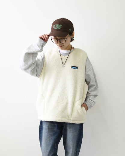 KAVU [カブー] Shaggy VEST  [19822515] シャギー ベスト・メンズ・Ｖネック・フリースベスト・あったかアイテム・キャンプ・アウトドア・アウトドアライク・MEN'S [2026AW]
