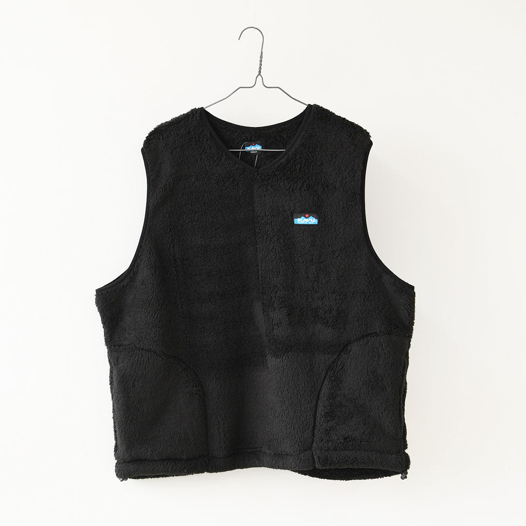 KAVU [カブー] Shaggy VEST  [19822515] シャギー ベスト・メンズ・Ｖネック・フリースベスト・あったかアイテム・キャンプ・アウトドア・アウトドアライク・MEN'S [2026AW]