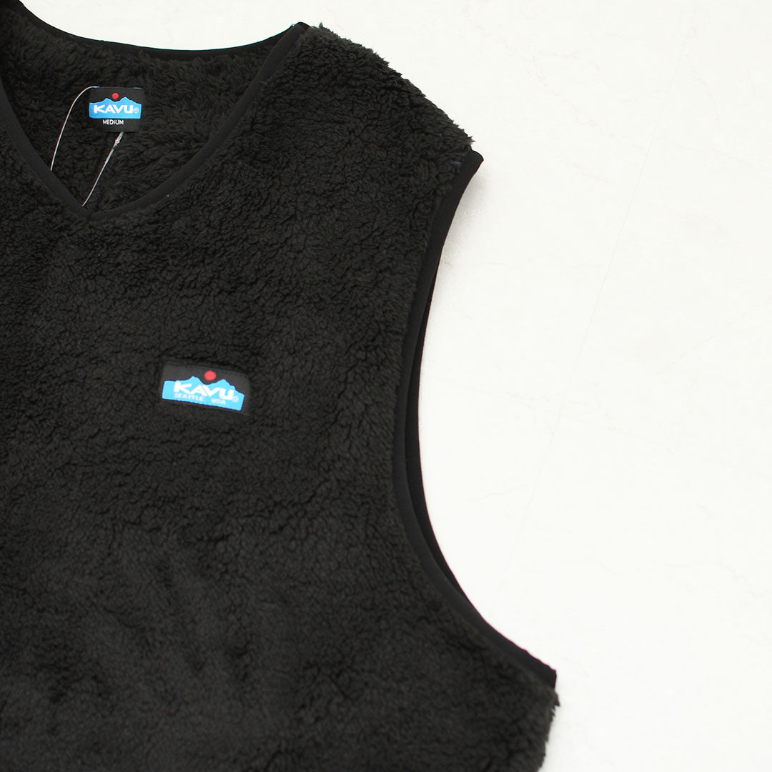 KAVU [カブー] Shaggy VEST  [19822515] シャギー ベスト・メンズ・Ｖネック・フリースベスト・あったかアイテム・キャンプ・アウトドア・アウトドアライク・MEN'S [2026AW]