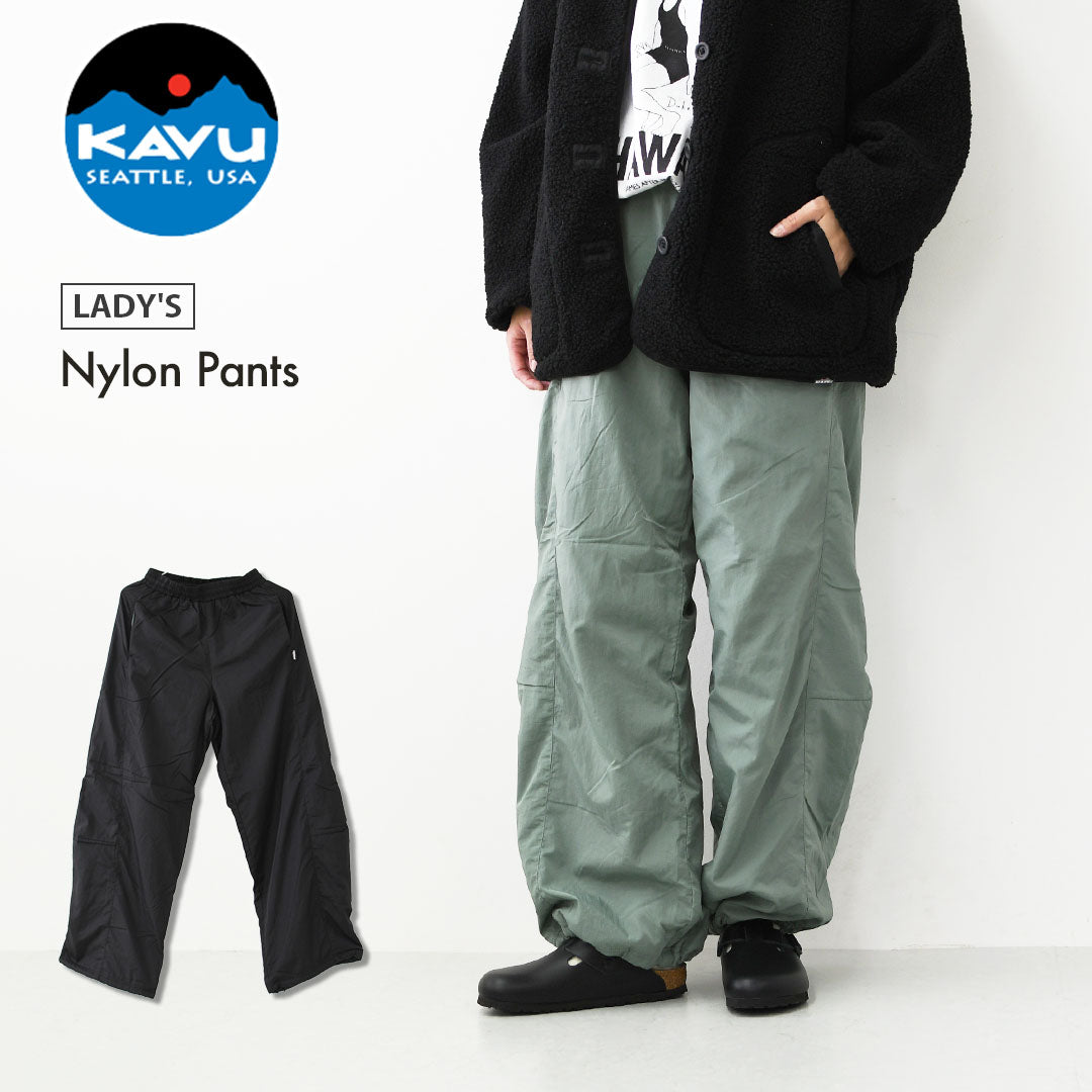 KAVU [カブー] Nylon Pants [19822524] ウィメンズ ナイロンパンツ・防寒パンツ・裏地フリース・キャンプ・アウトドア・LADY'S [2026AW]