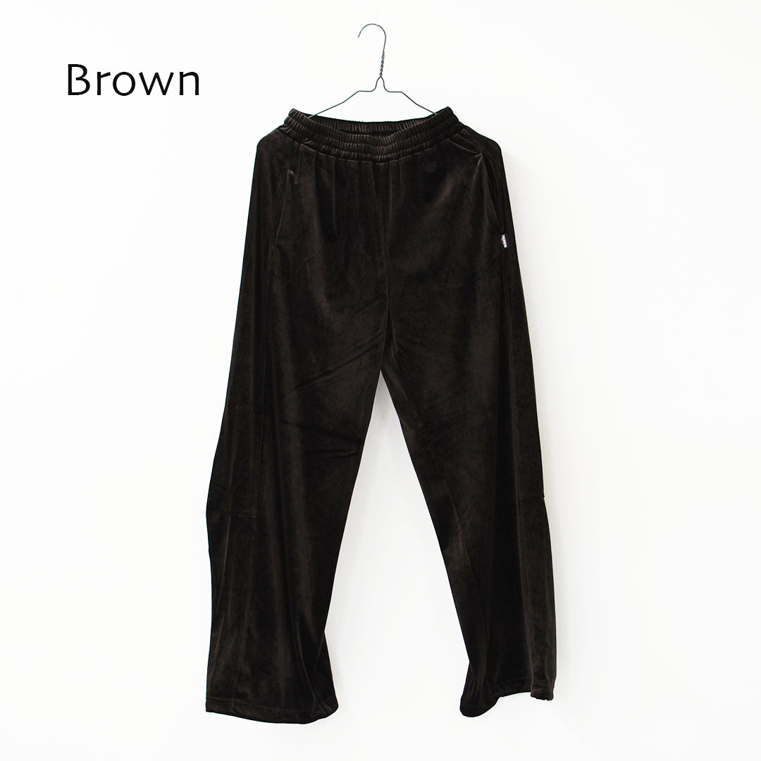 KAVU [カブー] Velor Pants [19822525] ウィメンズ ベロアパンツ・ワイドパンツ・イージーパンツ・ベロア素材・ゆったりシルエット・キャンプ・アウトドア・LADY'S [2026AW]