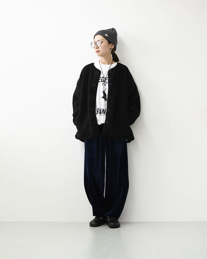 KAVU [カブー] Velor Pants [19822525] ウィメンズ ベロアパンツ・ワイドパンツ・イージーパンツ・ベロア素材・ゆったりシルエット・キャンプ・アウトドア・LADY'S [2026AW]