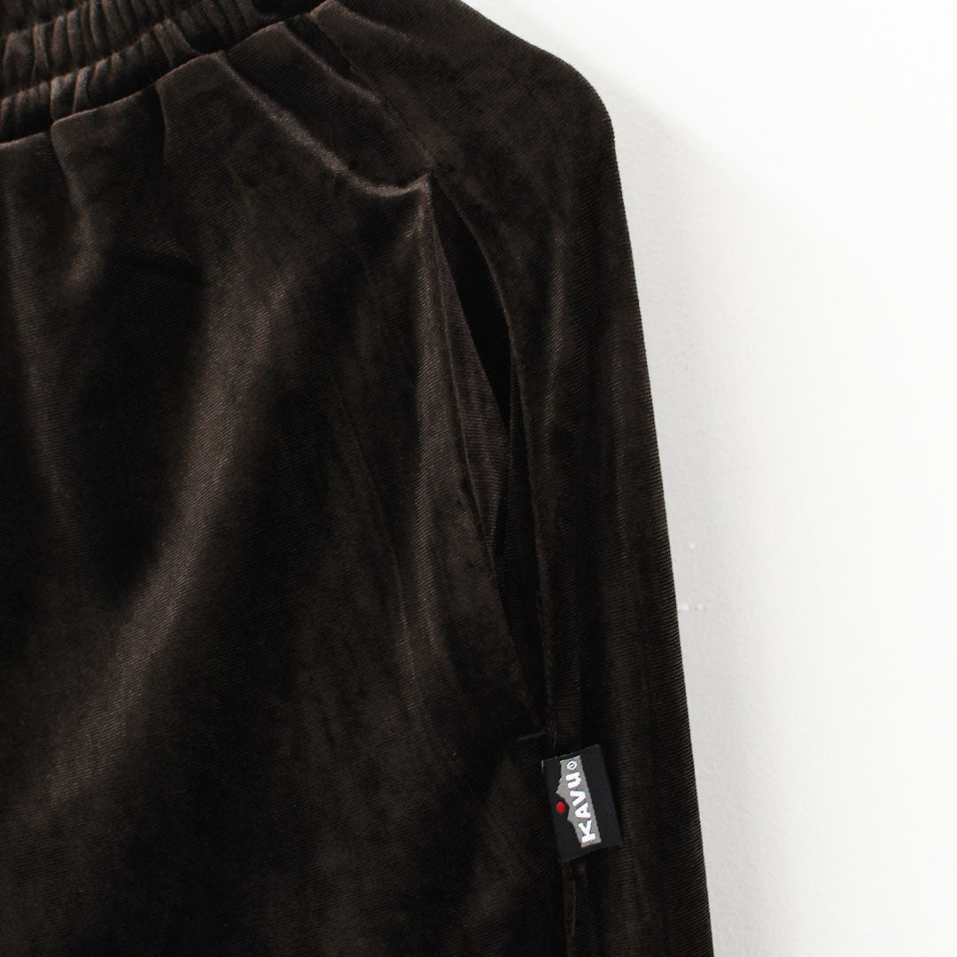 KAVU [カブー] Velor Pants [19822525] ウィメンズ ベロアパンツ・ワイドパンツ・イージーパンツ・ベロア素材・ゆったりシルエット・キャンプ・アウトドア・LADY'S [2026AW]
