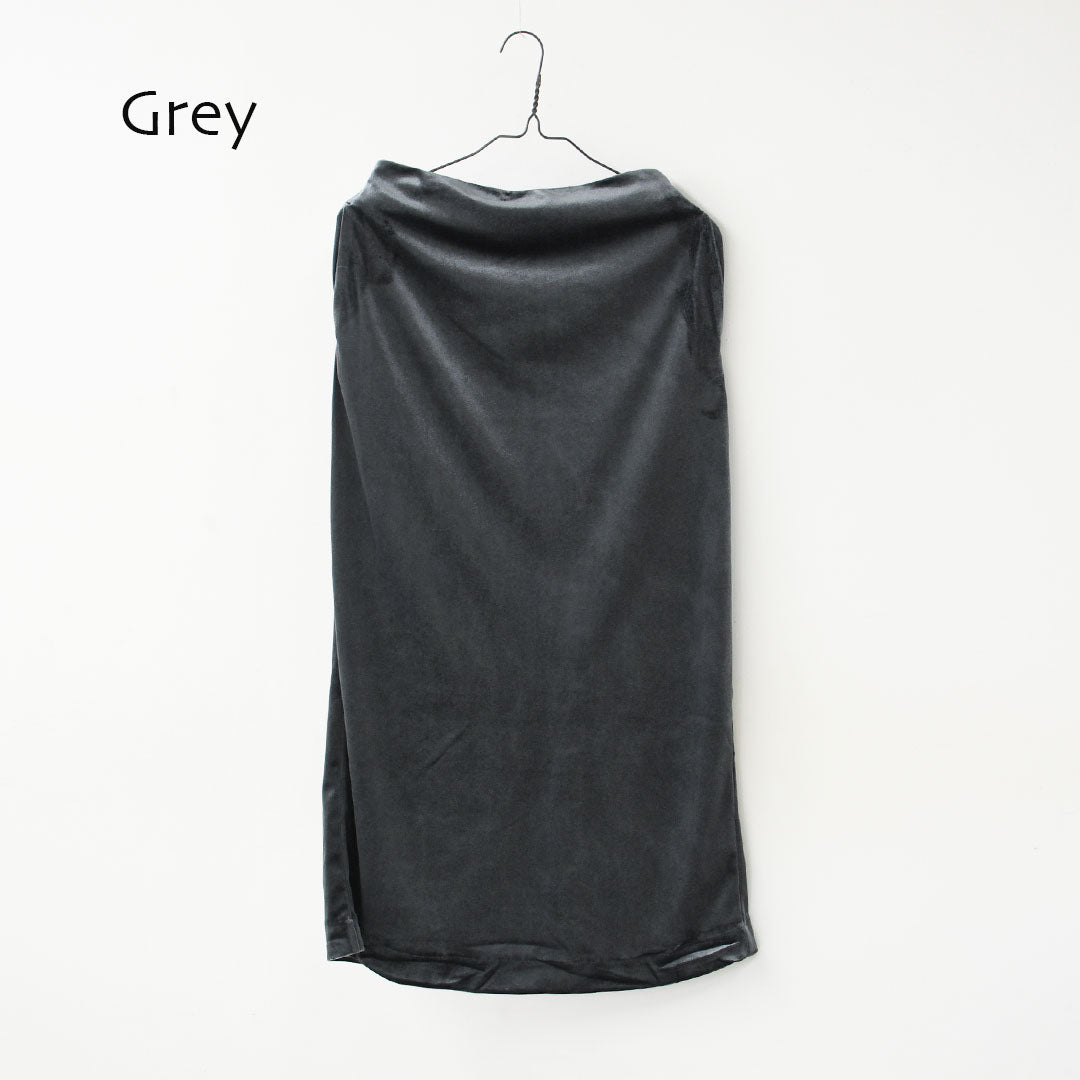 KAVU [カブー] Velor Skirt [19822527] ウィメンズ ベロアスカート・ロングスカート・ベロア素材・ナロースカート・Iラインスカート・キャンプ・アウトドア・LADY'S [2026AW]