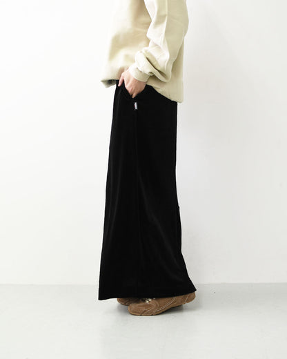 KAVU [カブー] Velor Skirt [19822527] ウィメンズ ベロアスカート・ロングスカート・ベロア素材・ナロースカート・Iラインスカート・キャンプ・アウトドア・LADY'S [2026AW]