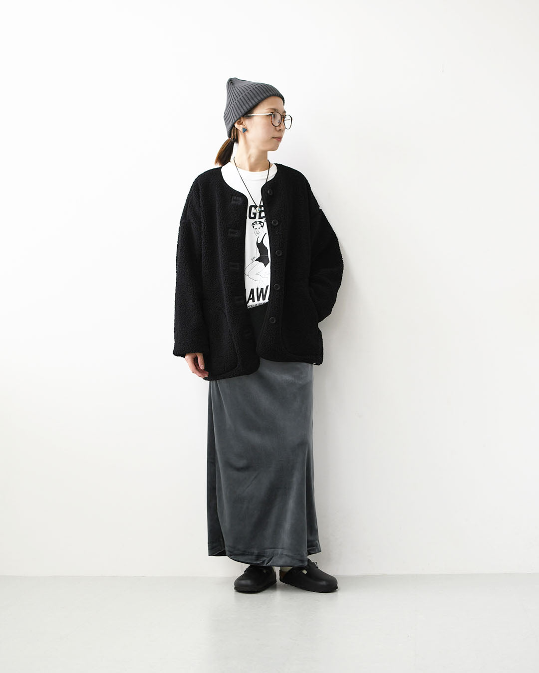 KAVU [カブー] Velor Skirt [19822527] ウィメンズ ベロアスカート・ロングスカート・ベロア素材・ナロースカート・Iラインスカート・キャンプ・アウトドア・LADY'S [2026AW]