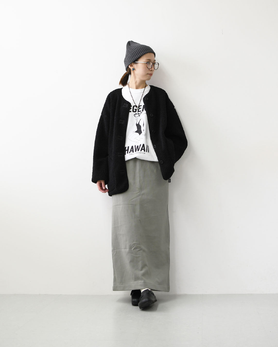 KAVU [カブー] Sweat Skirt [19822528] ウィメンズ スウェットスカート・ロングスカート・裏毛スカート・ナロースカート・Iラインスカート・キャンプ・アウトドア・LADY'S [2026AW]