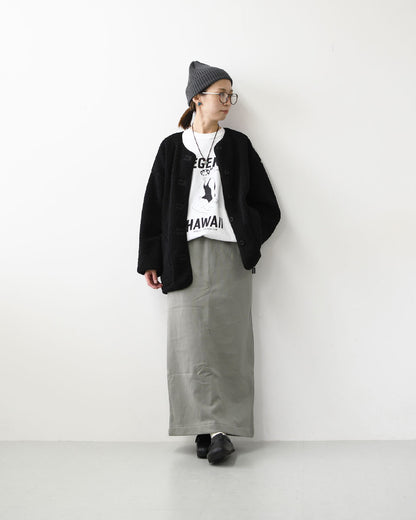 KAVU [カブー] Sweat Skirt [19822528] ウィメンズ スウェットスカート・ロングスカート・裏毛スカート・ナロースカート・Iラインスカート・キャンプ・アウトドア・LADY'S [2026AW]