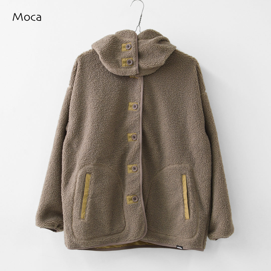 KAVU [カブー] W's Boa Jacket [19822529] ウィメンズ ボアジャケット・2WAY・フード付き・取り外し可能・防寒・ジャケット・アウター・LADY'S [2026AW]