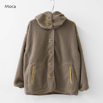 KAVU [カブー] W's Boa Jacket [19822529] ウィメンズ ボアジャケット・2WAY・フード付き・取り外し可能・防寒・ジャケット・アウター・LADY'S [2026AW]