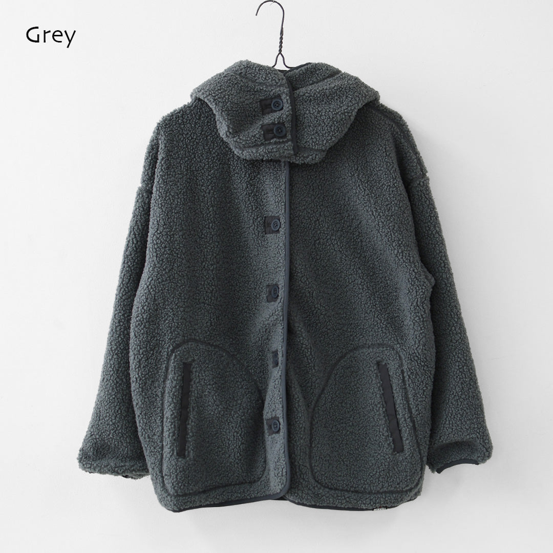 KAVU [カブー] W's Boa Jacket [19822529] ウィメンズ ボアジャケット・2WAY・フード付き・取り外し可能・防寒・ジャケット・アウター・LADY'S [2026AW]