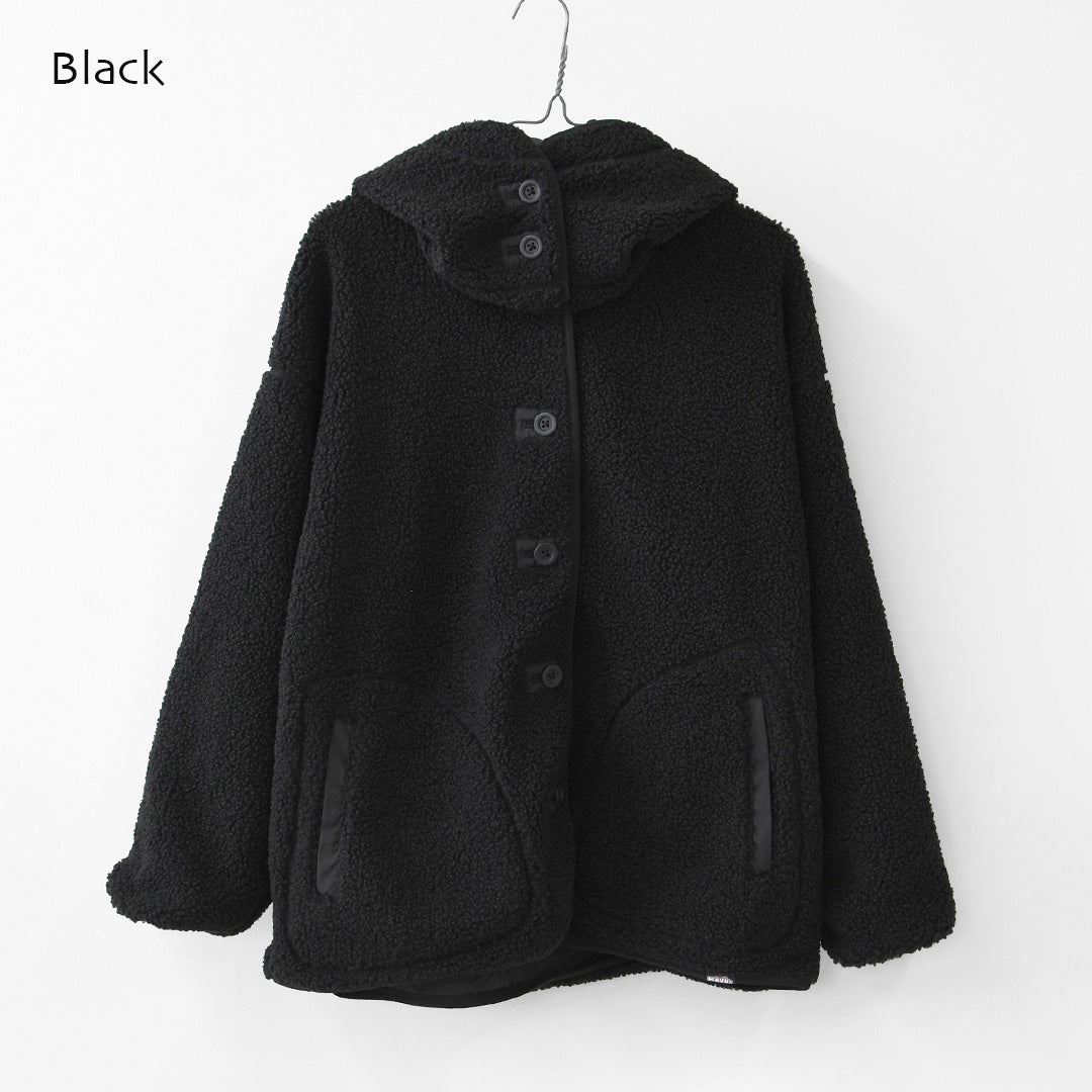 KAVU [カブー] W's Boa Jacket [19822529] ウィメンズ ボアジャケット・2WAY・フード付き・取り外し可能・防寒・ジャケット・アウター・LADY'S [2026AW]