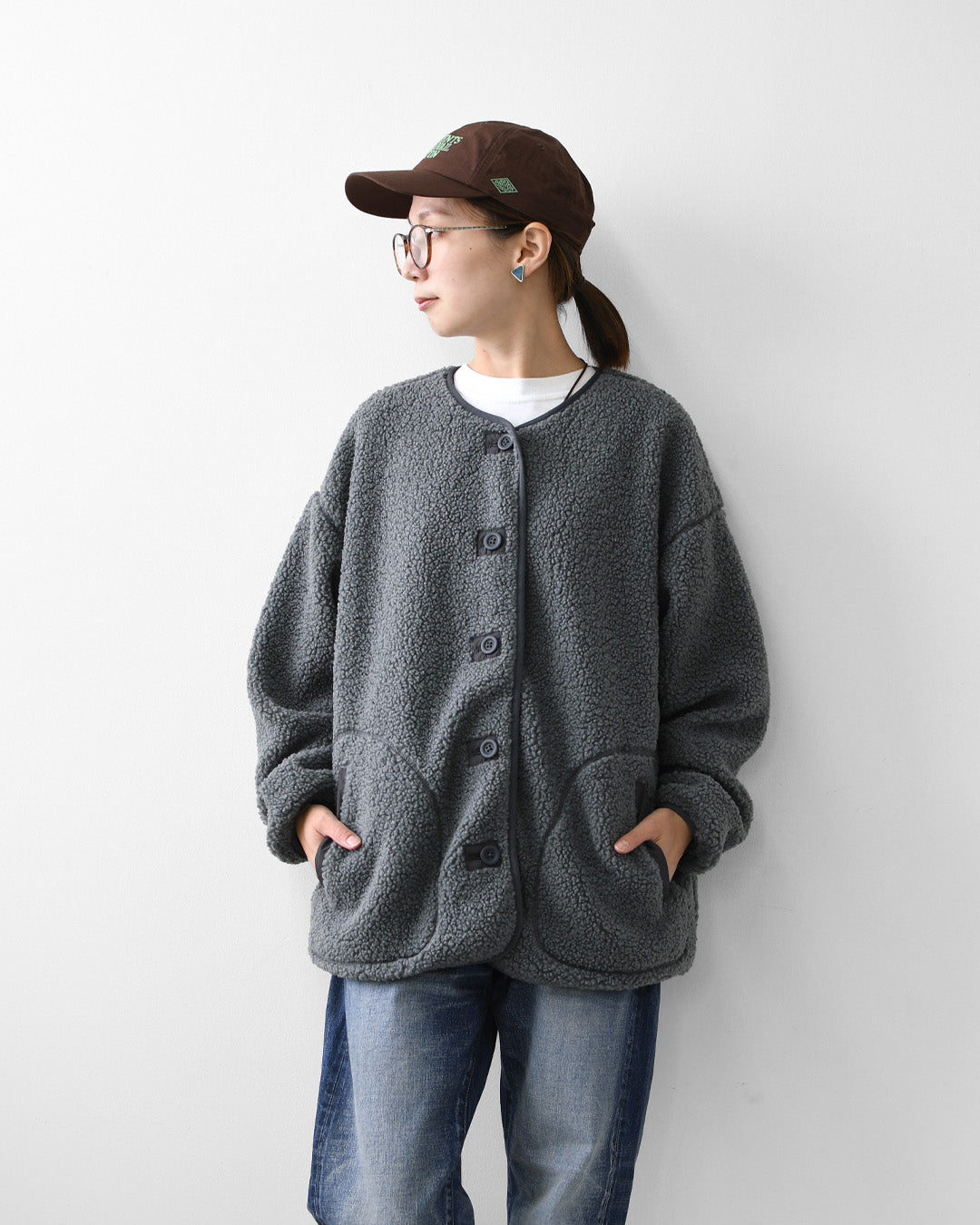 KAVU [カブー] W's Boa Jacket [19822529] ウィメンズ ボアジャケット・2WAY・フード付き・取り外し可能・防寒・ジャケット・アウター・LADY'S [2026AW]