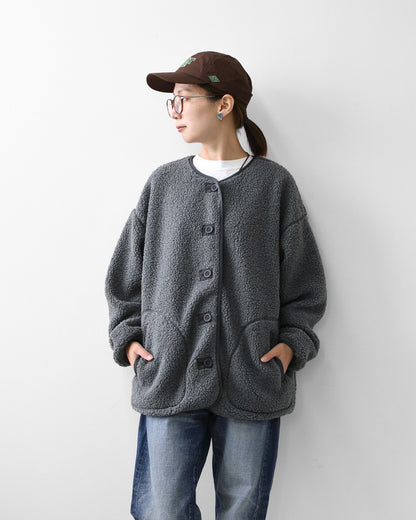 KAVU [カブー] W's Boa Jacket [19822529] ウィメンズ ボアジャケット・2WAY・フード付き・取り外し可能・防寒・ジャケット・アウター・LADY'S [2026AW]