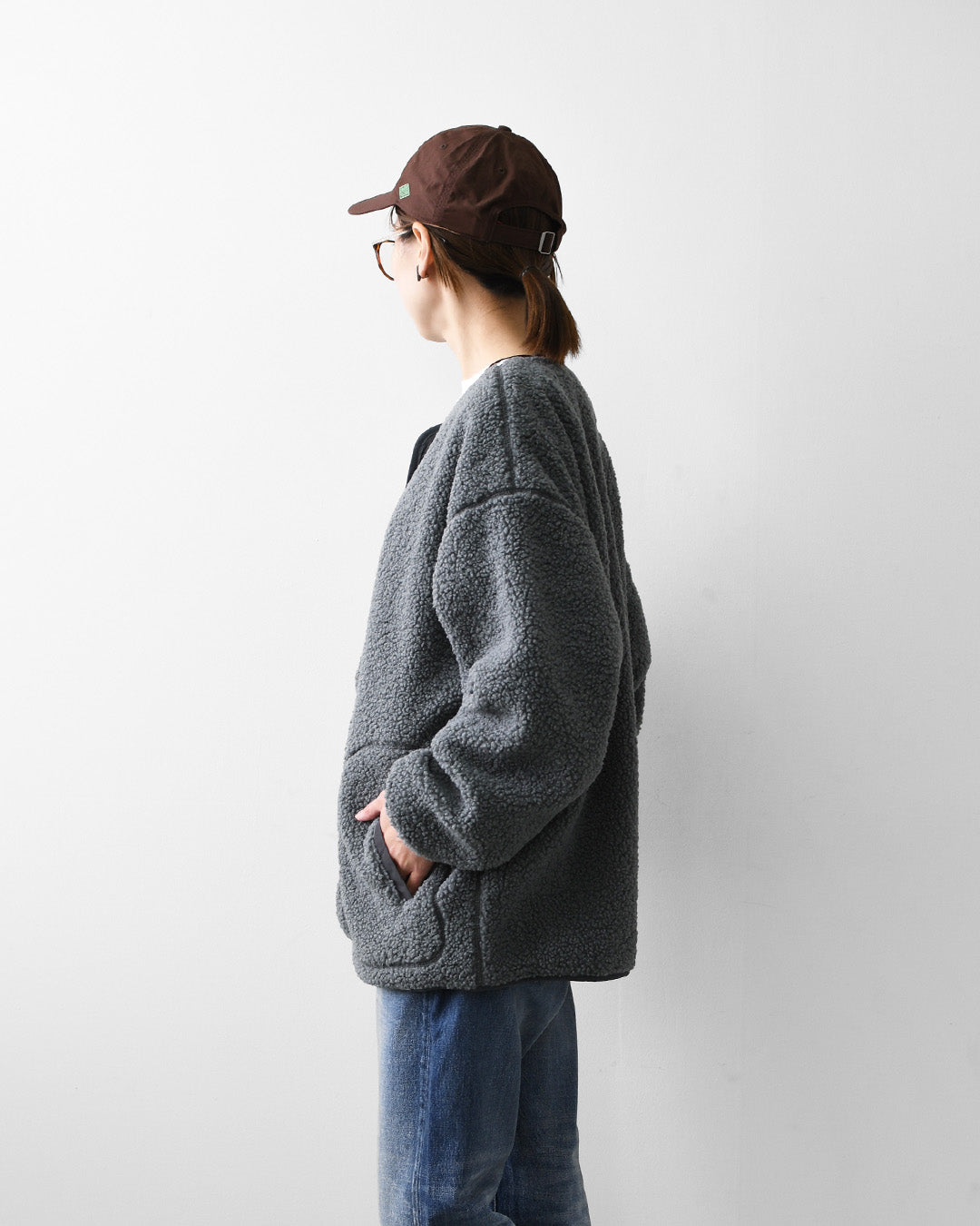 KAVU [カブー] W's Boa Jacket [19822529] ウィメンズ ボアジャケット・2WAY・フード付き・取り外し可能・防寒・ジャケット・アウター・LADY'S [2026AW]
