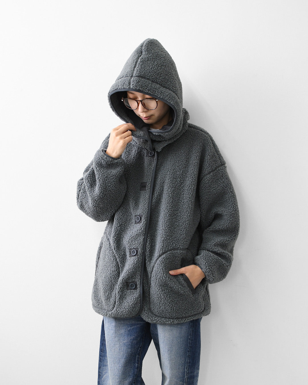 KAVU [カブー] W's Boa Jacket [19822529] ウィメンズ ボアジャケット・2WAY・フード付き・取り外し可能・防寒・ジャケット・アウター・LADY'S [2026AW]