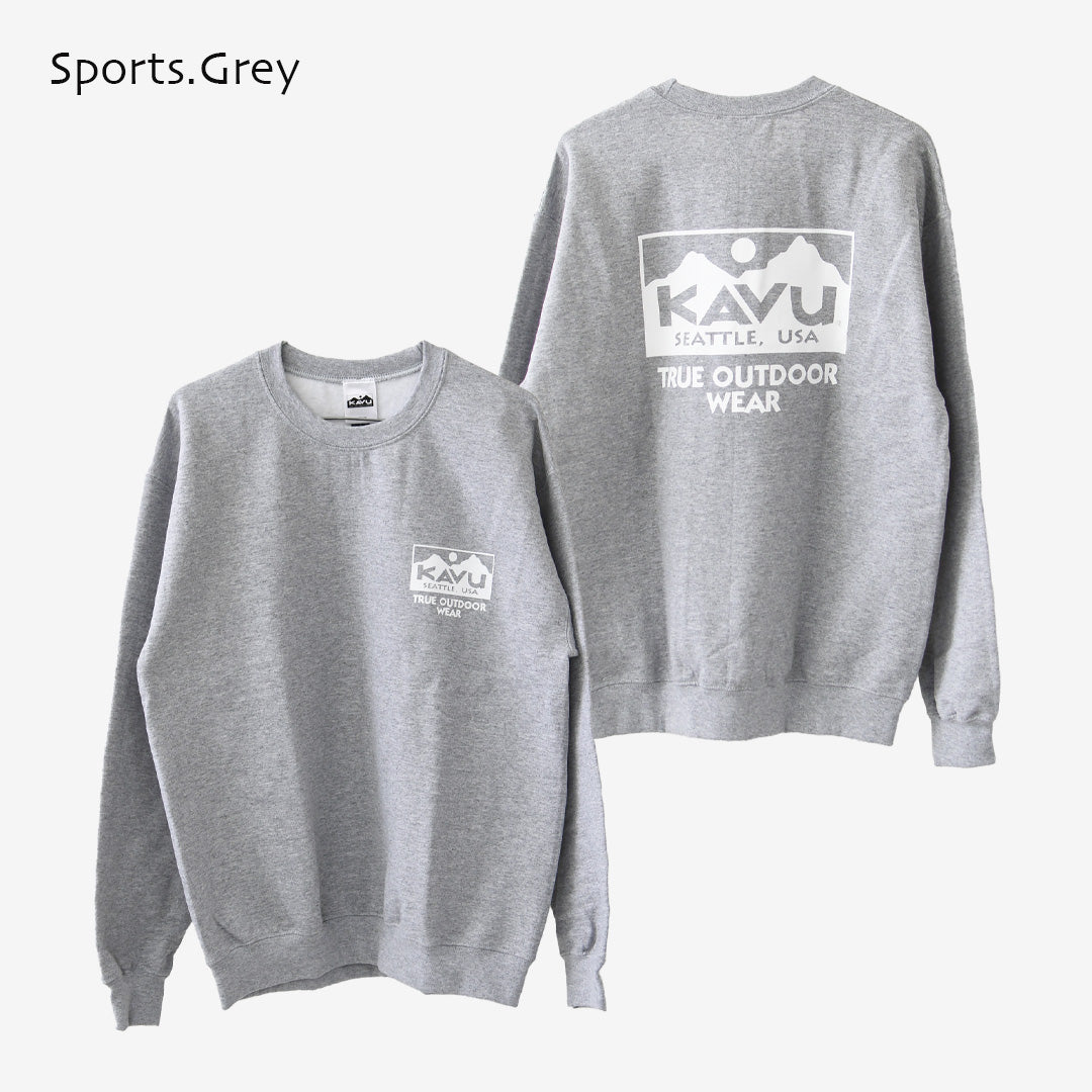KAVU [カブー] True Logo Sweat [19822564] トゥルーロゴスウェット・ロゴスウェット・トレーナー・プリント・MEN'S [2026AW]