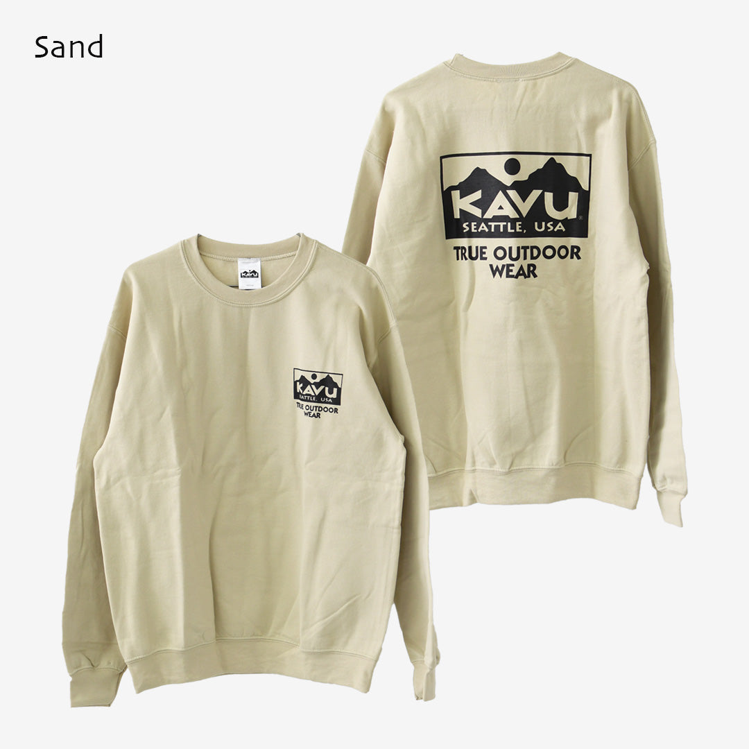 KAVU [カブー] True Logo Sweat [19822564] トゥルーロゴスウェット・ロゴスウェット・トレーナー・プリント・MEN'S [2026AW]