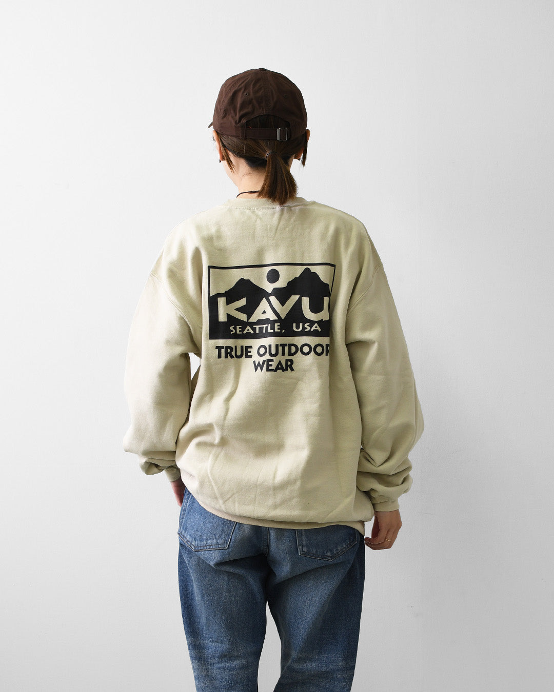 KAVU [カブー] True Logo Sweat [19822564] トゥルーロゴスウェット・ロゴスウェット・トレーナー・プリント・MEN'S [2026AW]