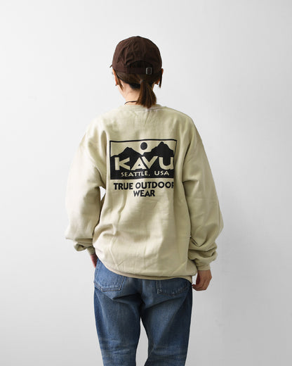 KAVU [カブー] True Logo Sweat [19822564] トゥルーロゴスウェット・ロゴスウェット・トレーナー・プリント・MEN'S [2026AW]