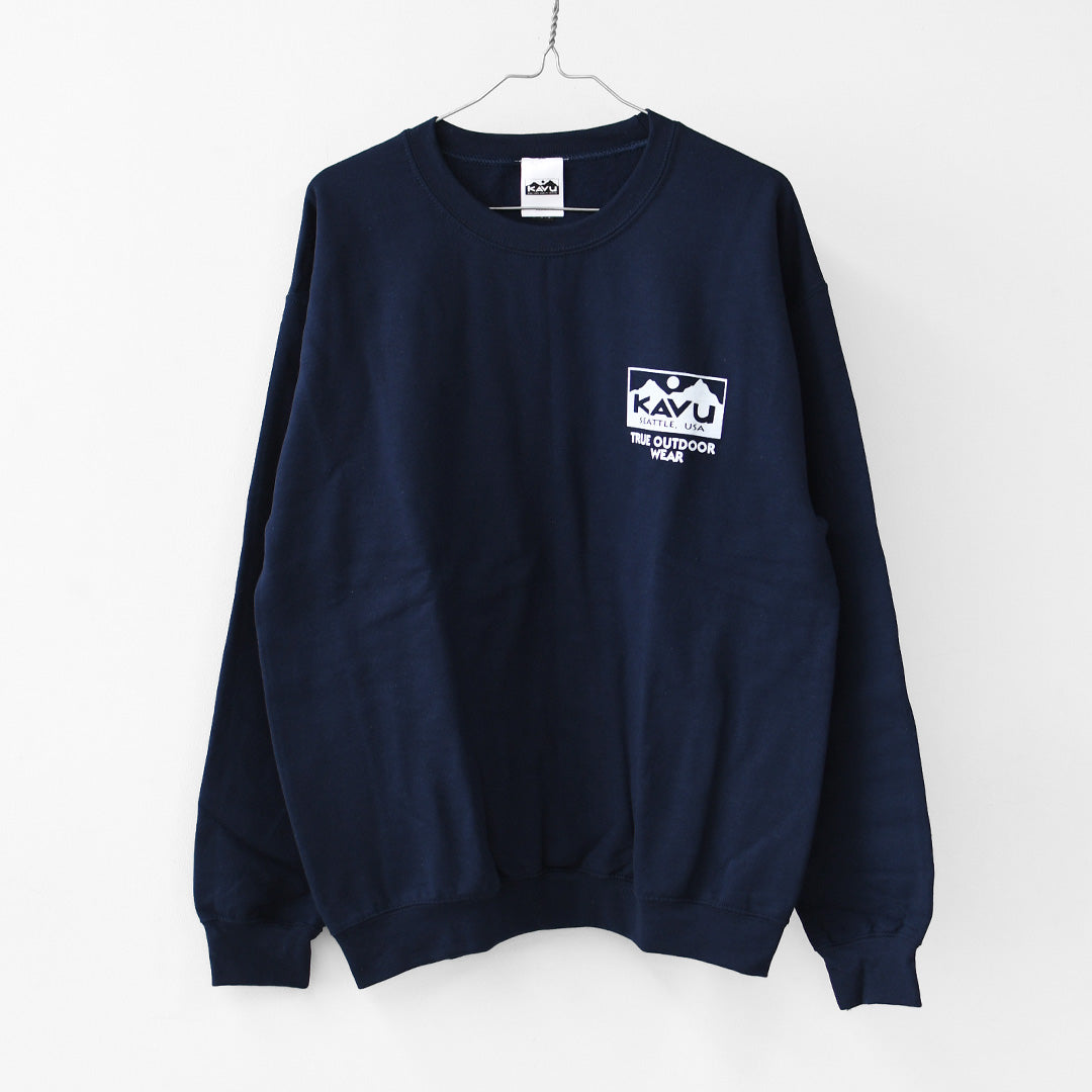 KAVU [カブー] True Logo Sweat [19822564] トゥルーロゴスウェット・ロゴスウェット・トレーナー・プリント・MEN'S [2026AW]