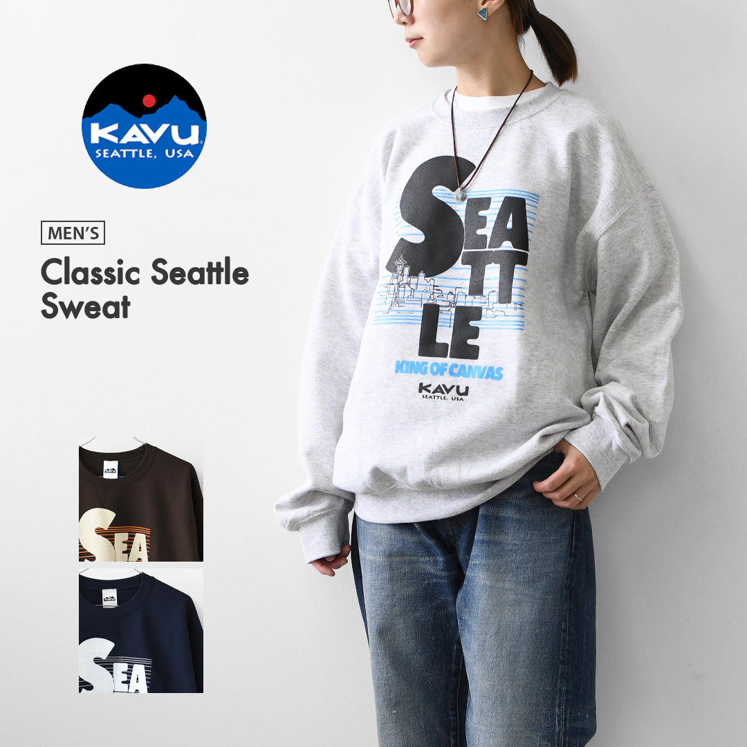 KAVU [カブー] Classic Seattle Sweat [19822565] クラシックシアトルスウェット・ロゴスウェット・トレーナー・プリント・MEN'S [2026AW]