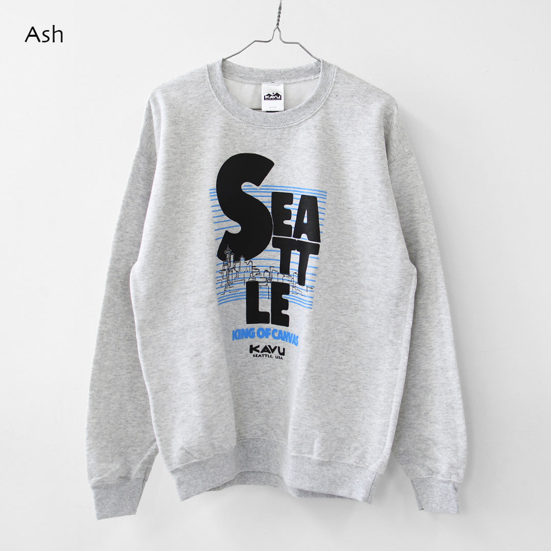 KAVU [カブー] Classic Seattle Sweat [19822565] クラシックシアトルスウェット・ロゴスウェット・トレーナー・プリント・MEN'S [2026AW]