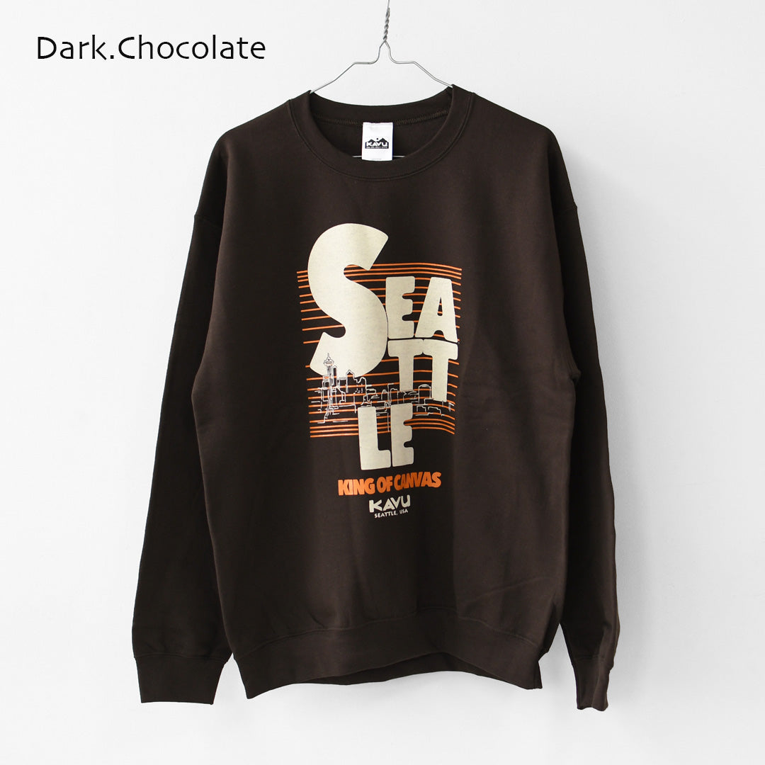 KAVU [カブー] Classic Seattle Sweat [19822565] クラシックシアトルスウェット・ロゴスウェット・トレーナー・プリント・MEN'S [2026AW]