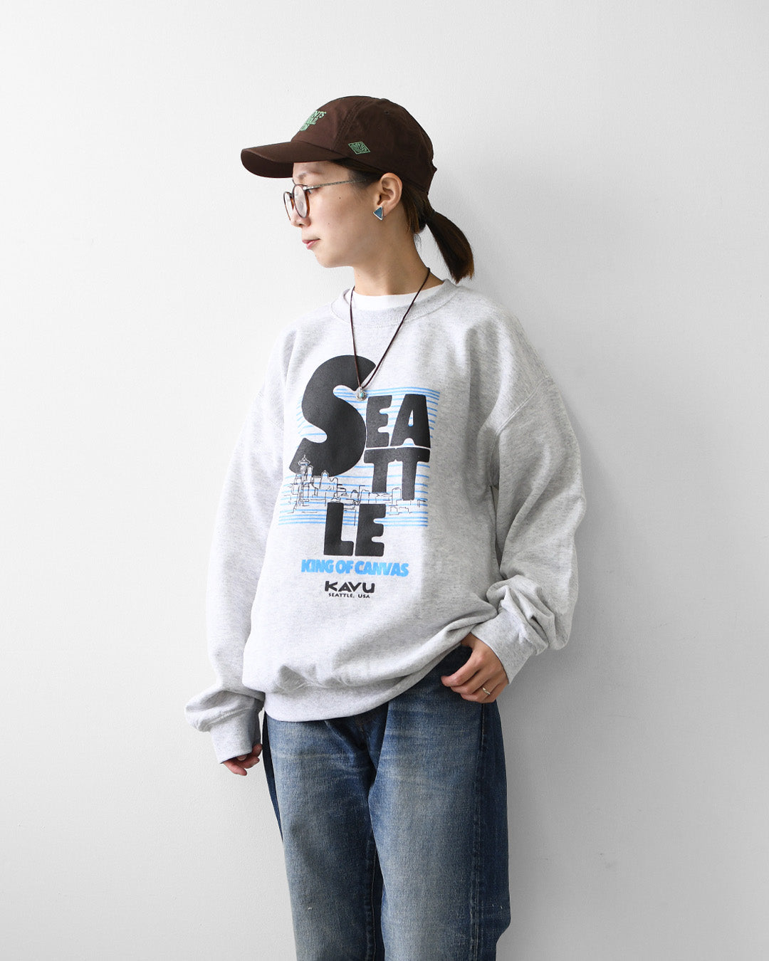 KAVU [カブー] Classic Seattle Sweat [19822565] クラシックシアトルスウェット・ロゴスウェット・トレーナー・プリント・MEN'S [2026AW]