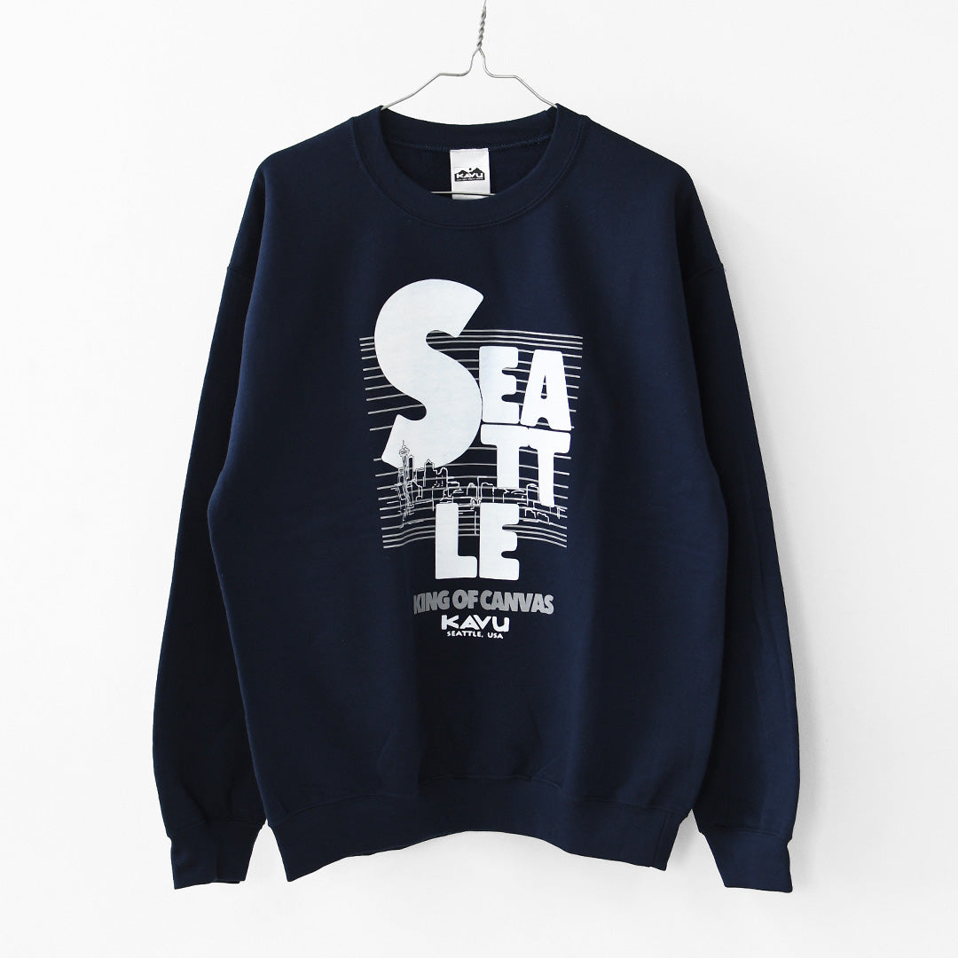 KAVU [カブー] Classic Seattle Sweat [19822565] クラシックシアトルスウェット・ロゴスウェット・トレーナー・プリント・MEN'S [2026AW]
