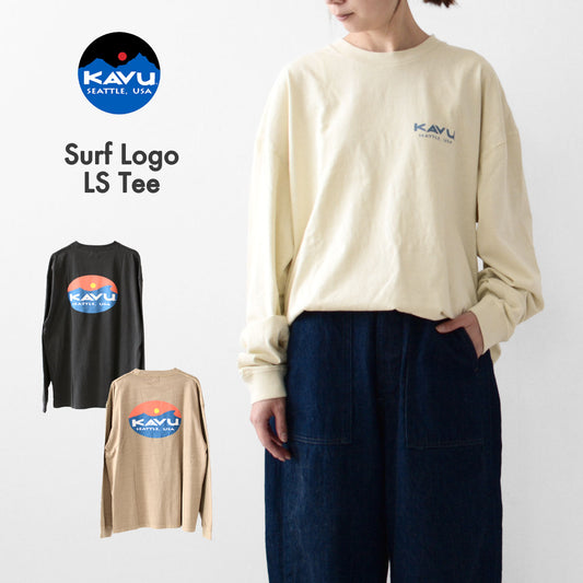 KAVU [カブー] Surf Logo LS Tee [19823015] サーフロゴ ロングスリーブTシャツ [2024AW]