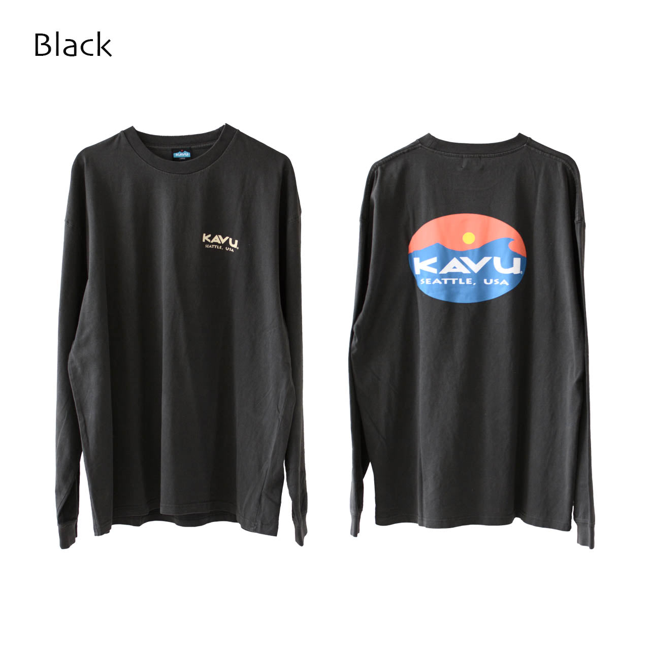 KAVU [カブー] Surf Logo LS Tee [19823015] サーフロゴ ロングスリーブTシャツ [2024AW]