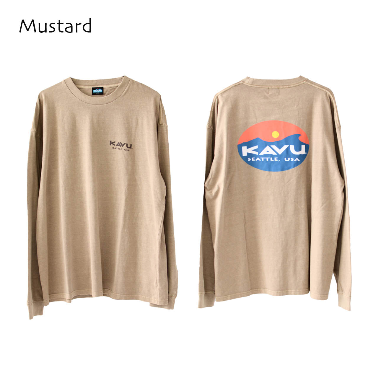 KAVU [カブー] Surf Logo LS Tee [19823015] サーフロゴ ロングスリーブTシャツ [2024AW]