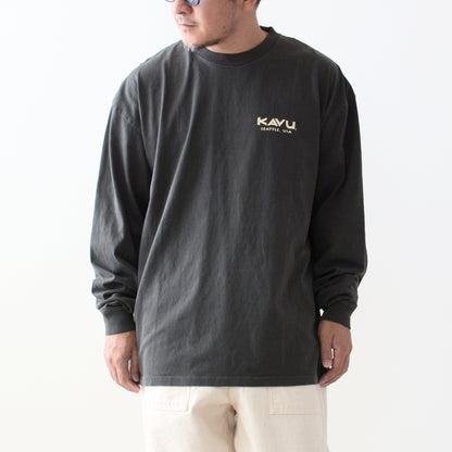 KAVU [カブー] Surf Logo LS Tee [19823015] サーフロゴ ロングスリーブTシャツ [2024AW]