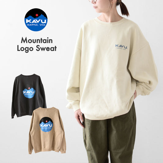 KAVU [カブー] Mountain Logo Sweat [19823016] マウンテンロゴスウェット [2024AW]