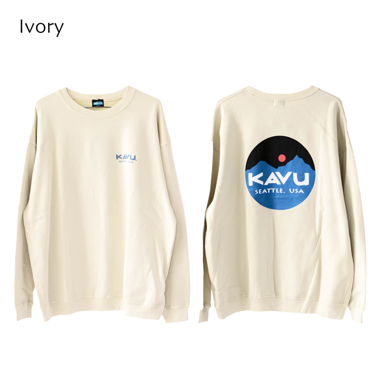 KAVU [カブー] Mountain Logo Sweat [19823016] マウンテンロゴスウェット [2024AW]