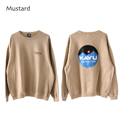 KAVU [カブー] Mountain Logo Sweat [19823016] マウンテンロゴスウェット [2024AW]