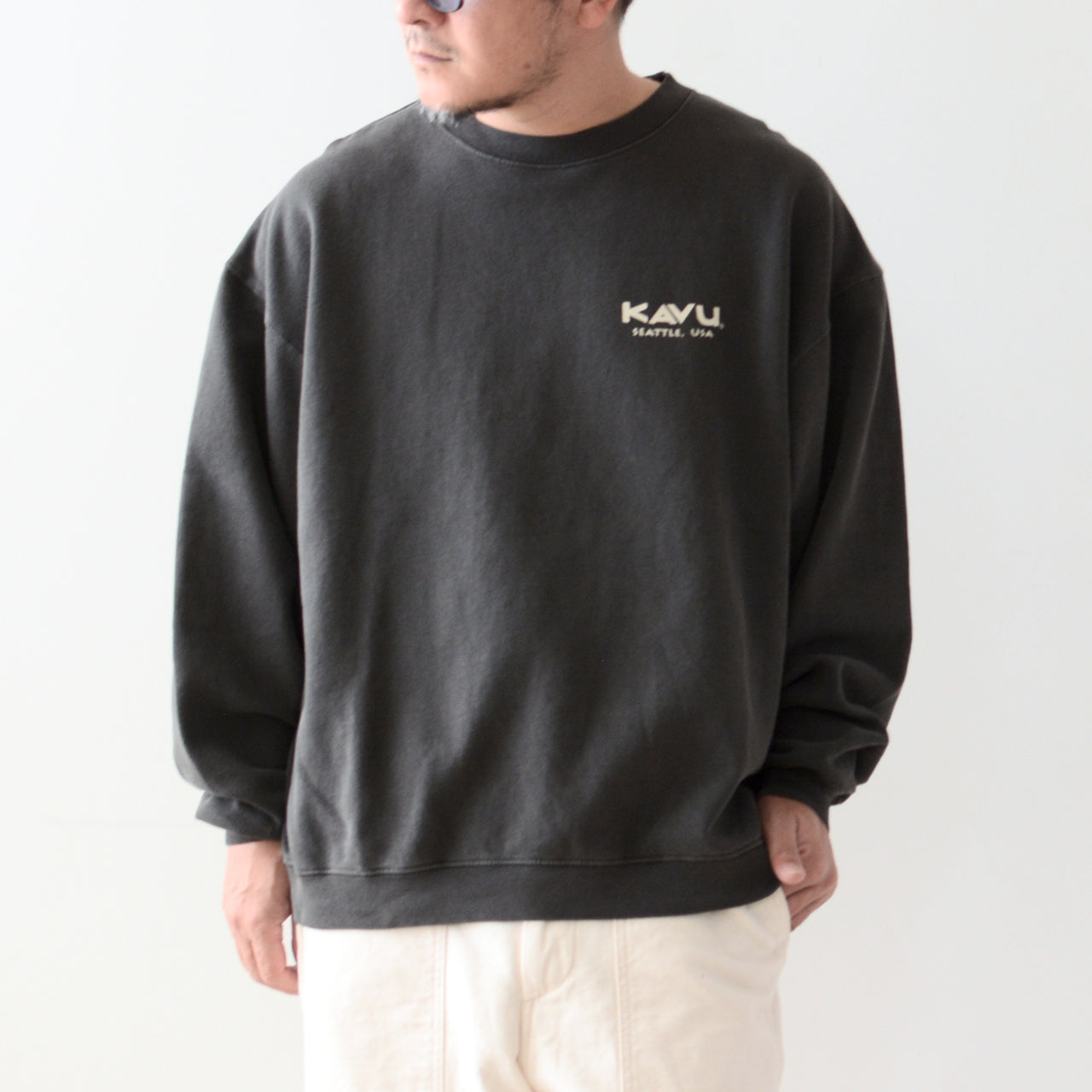 KAVU [カブー] Mountain Logo Sweat [19823016] マウンテンロゴスウェット [2024AW]