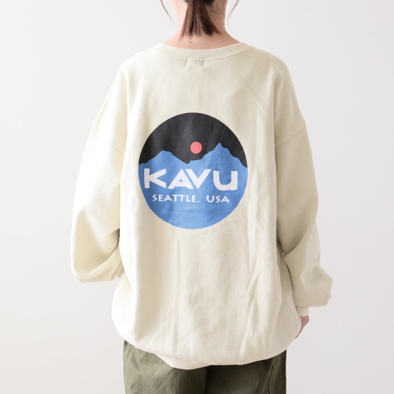 KAVU [カブー] Mountain Logo Sweat [19823016] マウンテンロゴスウェット [2024AW]