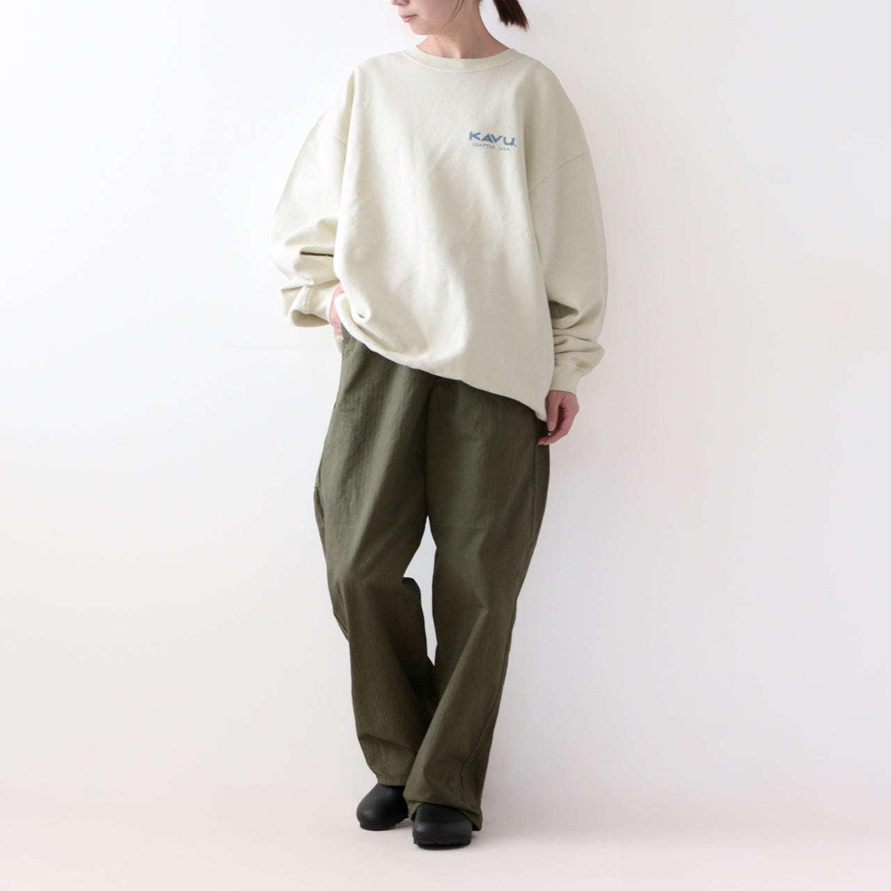 KAVU [カブー] Mountain Logo Sweat [19823016] マウンテンロゴスウェット [2024AW]