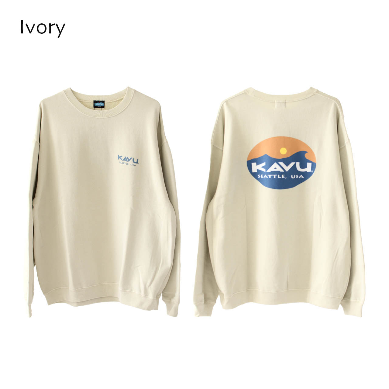 KAVU [カブー] Surf Logo Sweat [19823017] サーフロゴスウェット [2024AW]