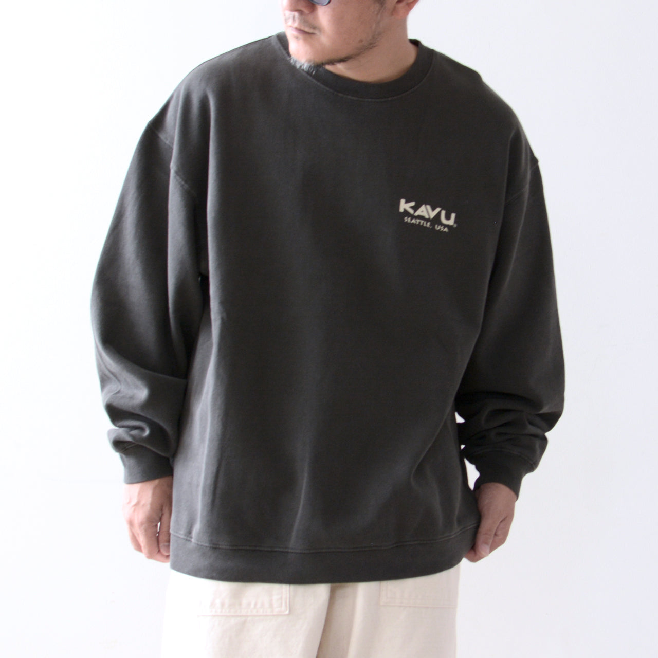 KAVU [カブー] Surf Logo Sweat [19823017] サーフロゴスウェット [2024AW]