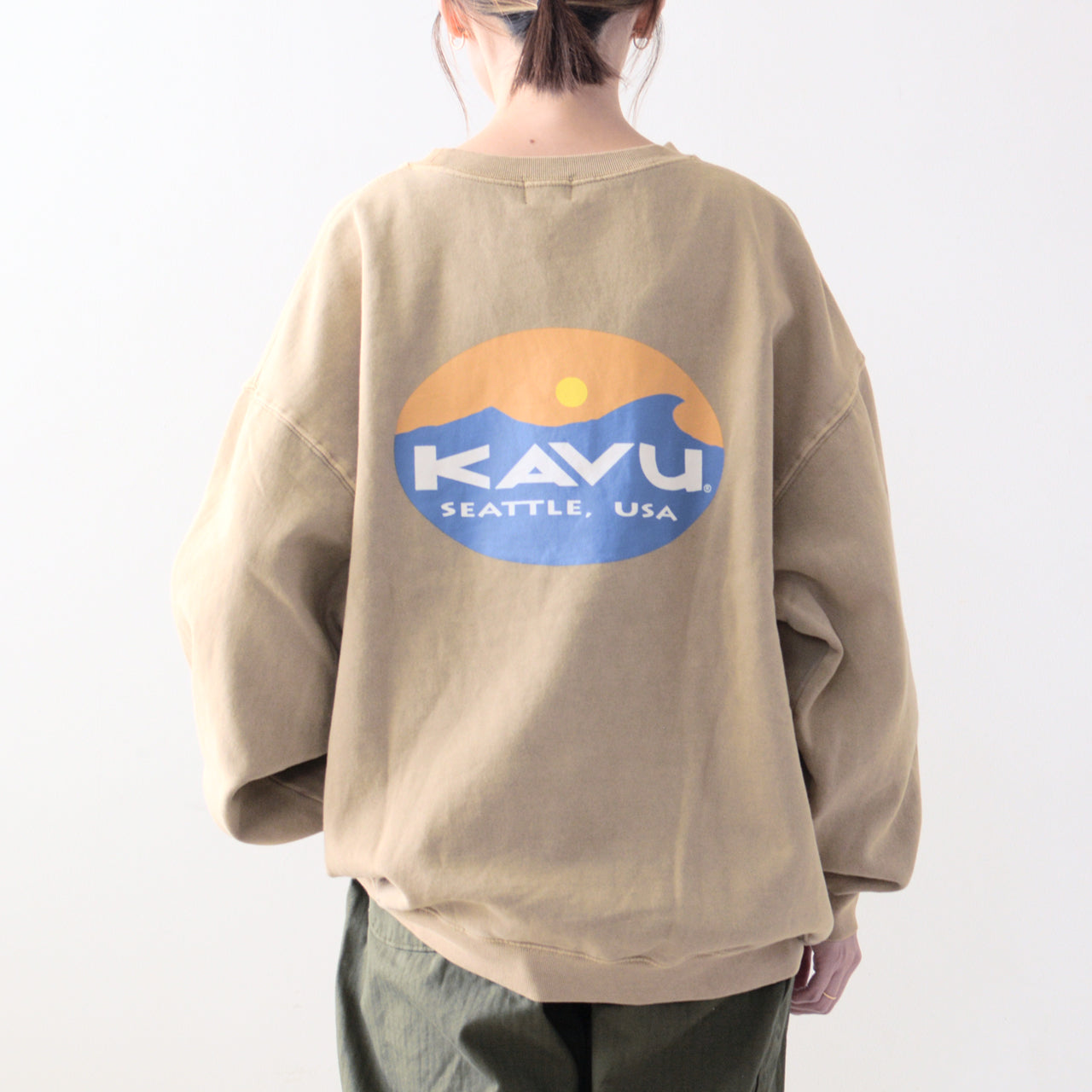 KAVU [カブー] Surf Logo Sweat [19823017] サーフロゴスウェット [2024AW]