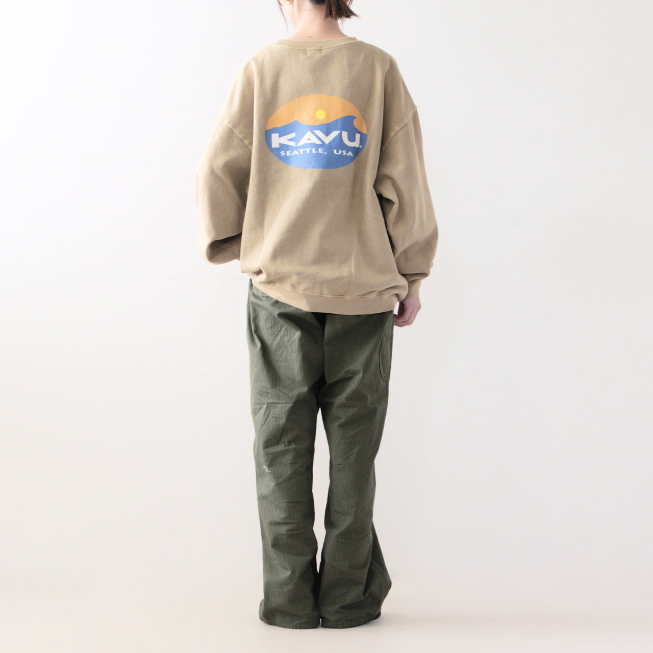 KAVU [カブー] Surf Logo Sweat [19823017] サーフロゴスウェット [2024AW]